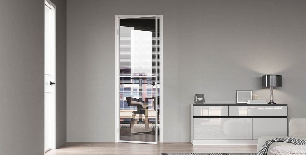 Miksal Распашная дверь с минимальным алюминиевым профилем 18мм