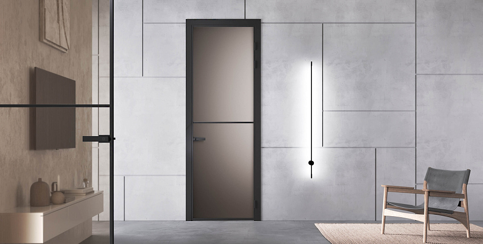 Miksal Распашная дверь с минимальным алюминиевым профилем 18мм