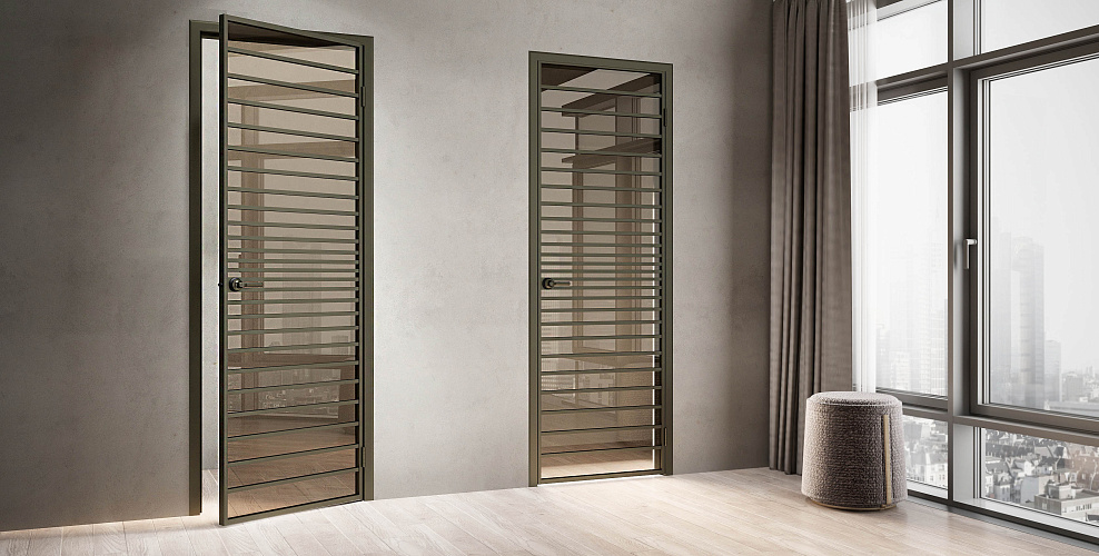 Miksal Распашная дверь с минимальным алюминиевым профилем 18мм