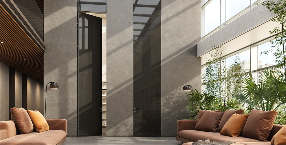 Miksal Распашная дверь с двойным глухим заполнением и высотой до 4 м