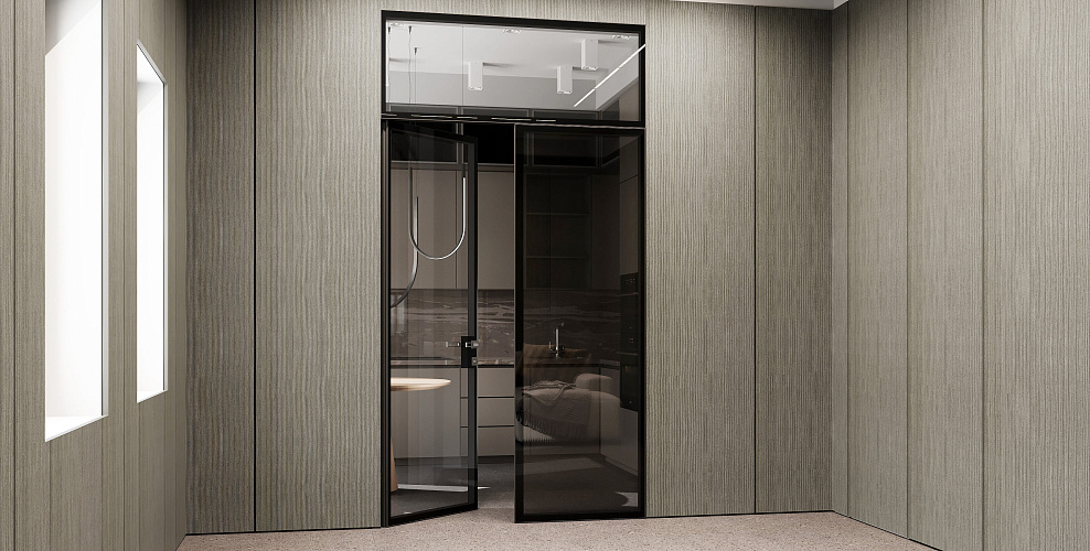 Miksal Распашная дверь со стеклом