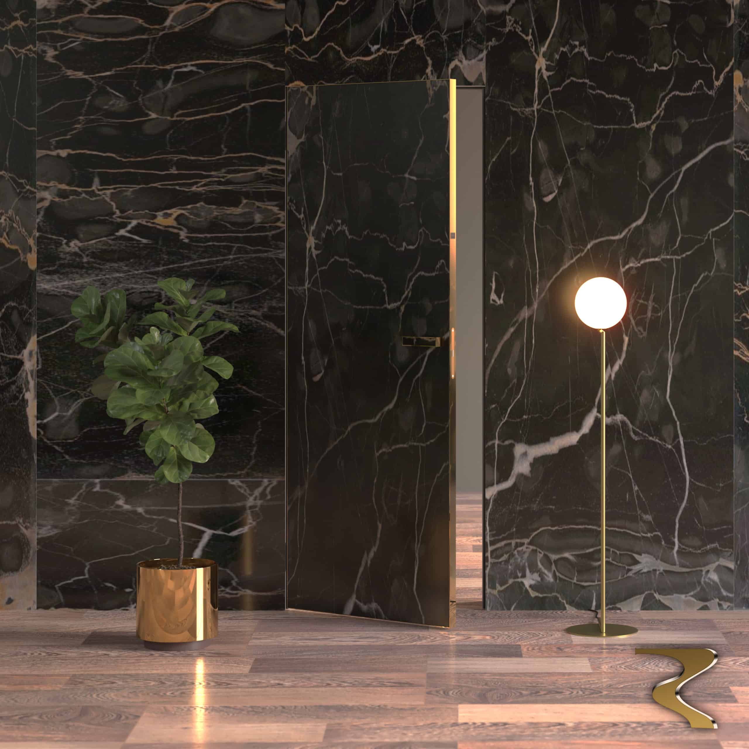 Ceramic Hidden с золотым торцем