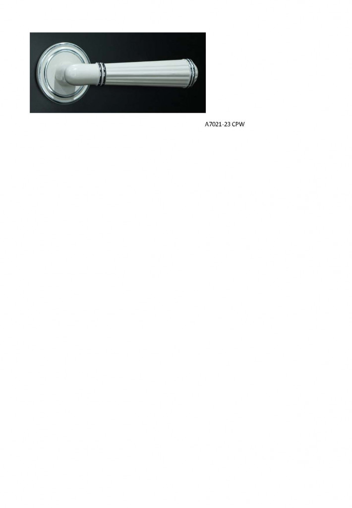 Ручка Alemar A8230-20 WHITE PAINT CP+ WHITE CERAMIC