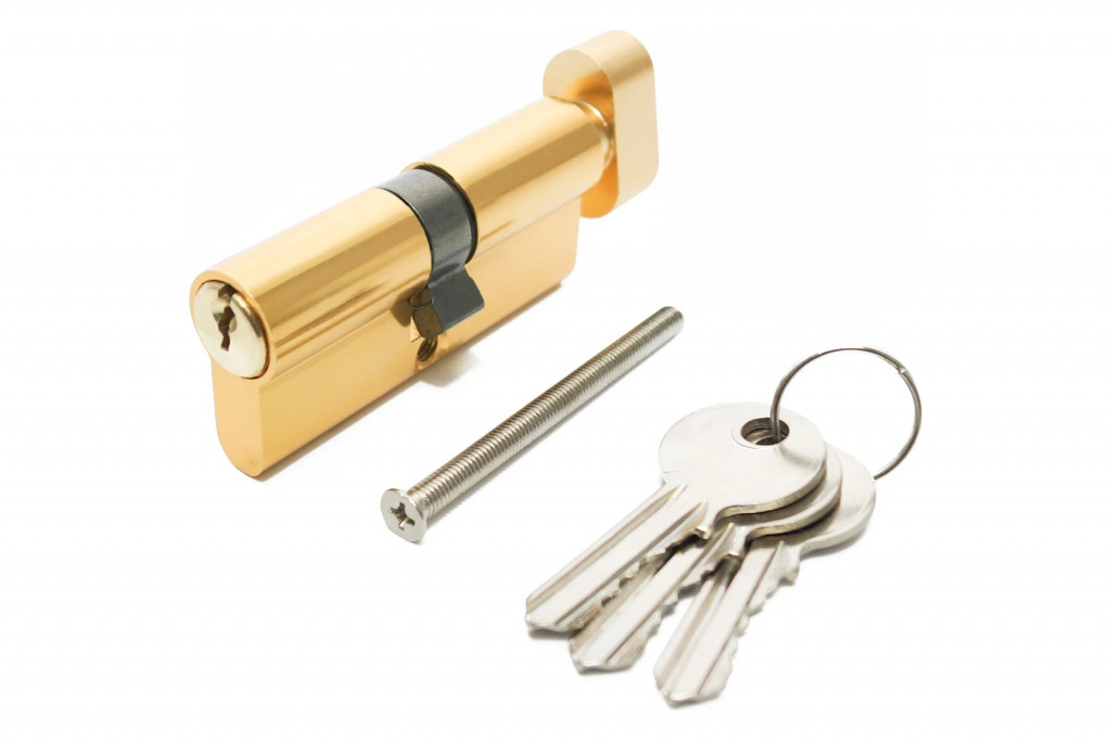 Цилиндровый механизм Alemar T60MM-C-(30+30)-SATIN BRASS