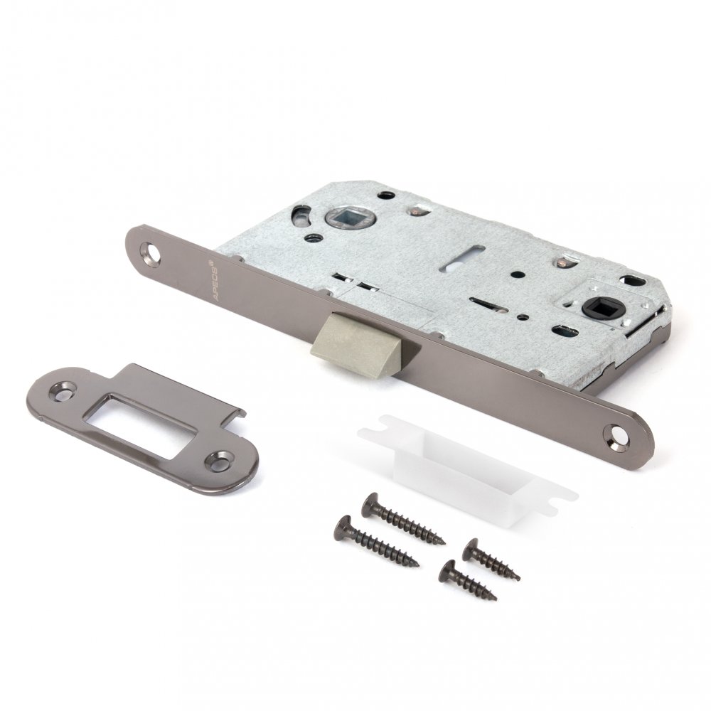 Защёлка врезная с фиксацией Apecs 5300-P-WC-BN