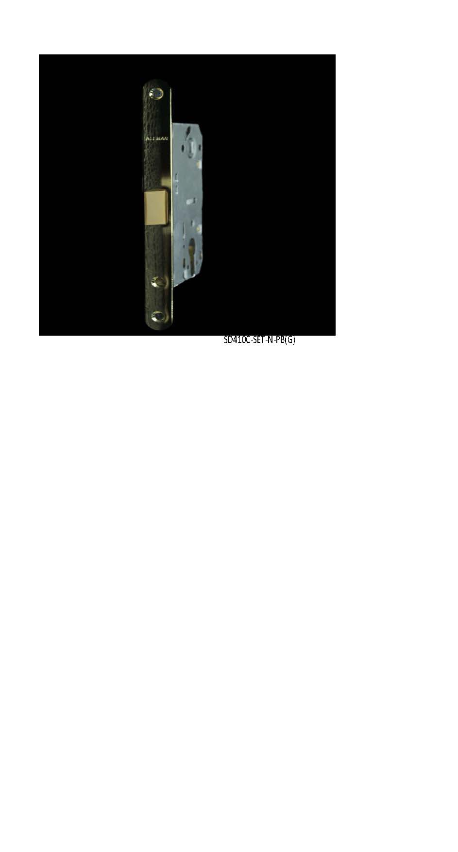 Замок врезной Alemar SD410C-S  (ET-N PB) дубль15