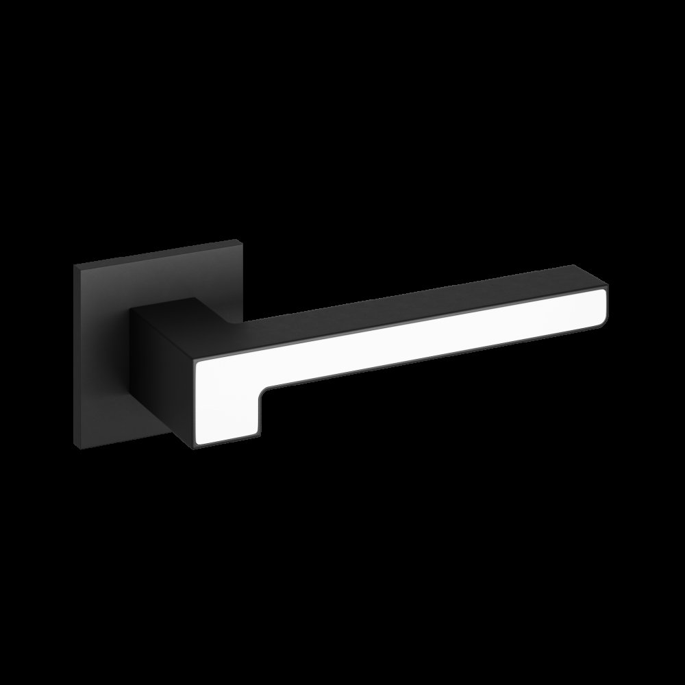 Ручки дверные Code Deco Slim H-30120-A-BLM/W