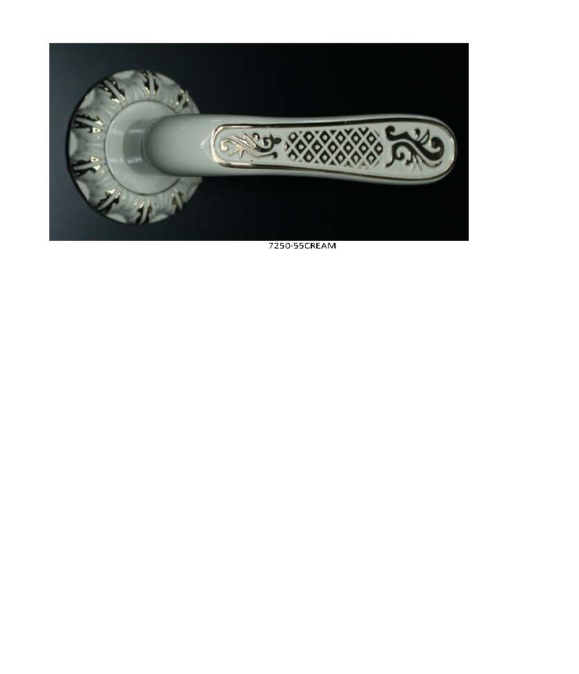 Ручка ПОРТЕ 7250-55 Cream/KGP (White/GP)